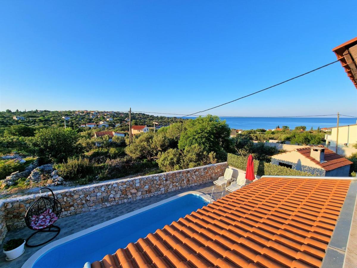 Anas Lagoon Holiday House With Pool At Azure Beach Mali Drvenik Exterior photo